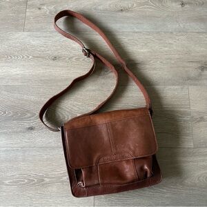 Spikes & Sparrow Brown Leather Bag